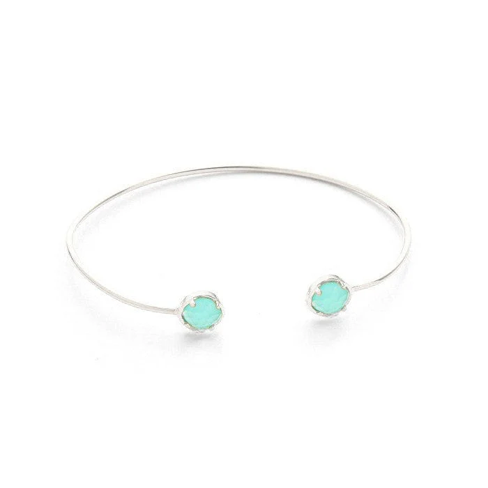 Colorful Stone Open Cuff Bracelet - Image 7