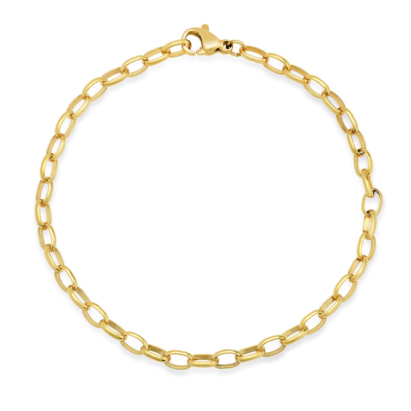 Oval Cable Link Bracelet