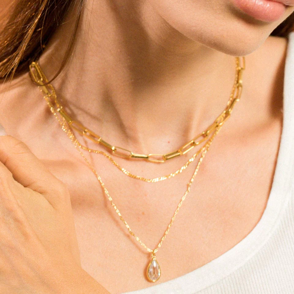 Gold Paper Clip Chain - Image 2