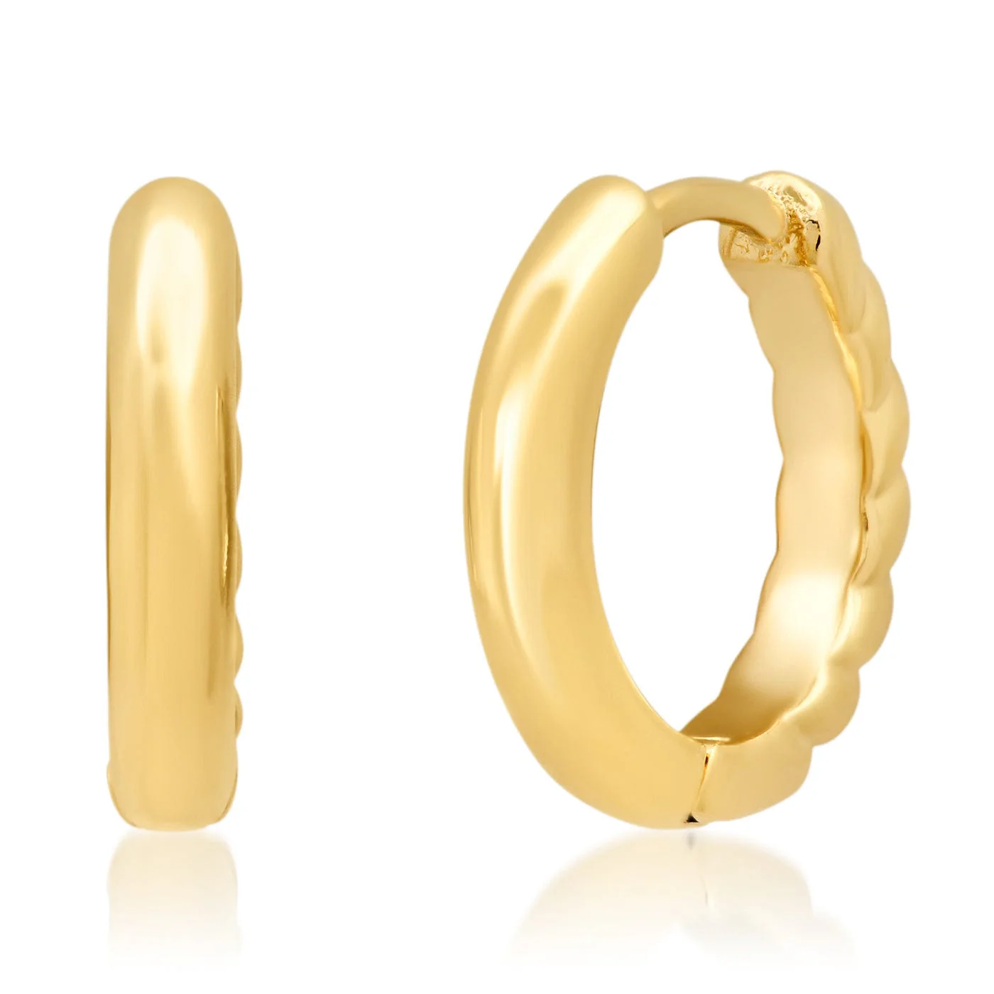 Gold Reversible Huggies - Image 2