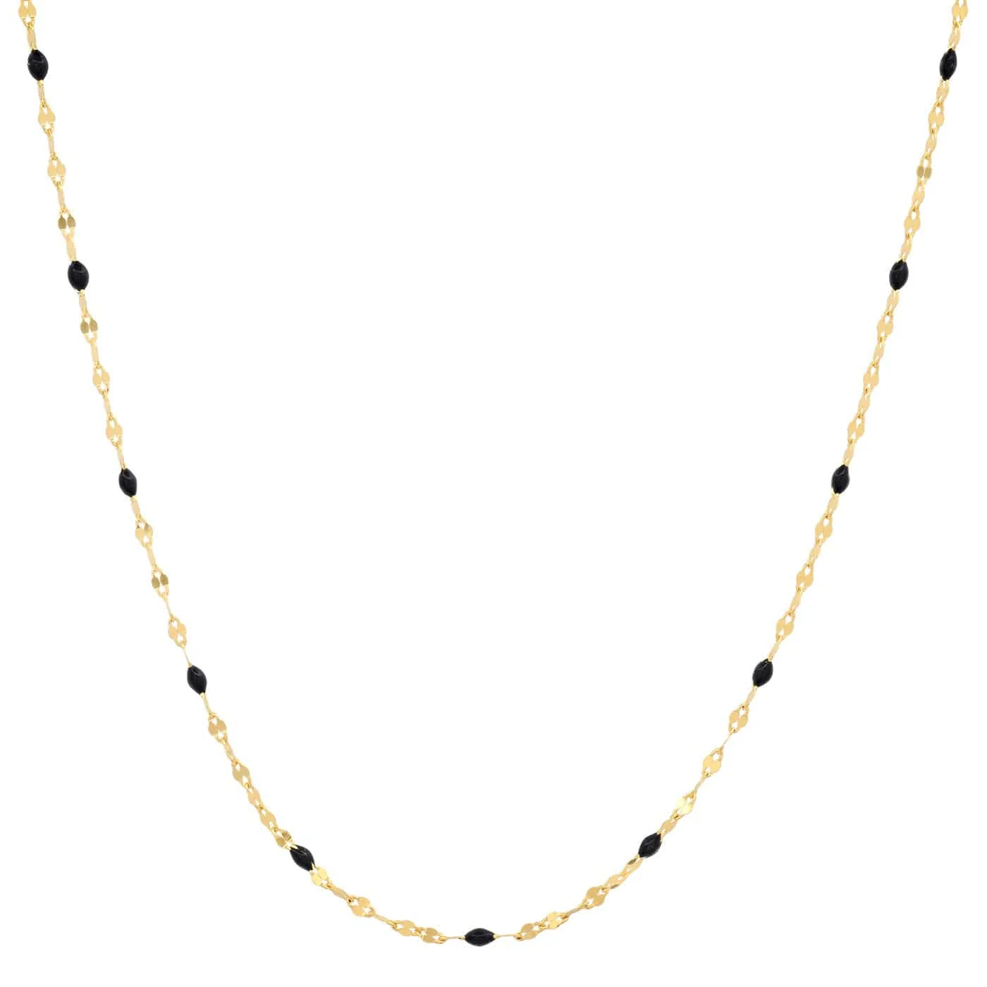 Gold Vermeil Sparkle Chain with Enamel Stations - Image 6