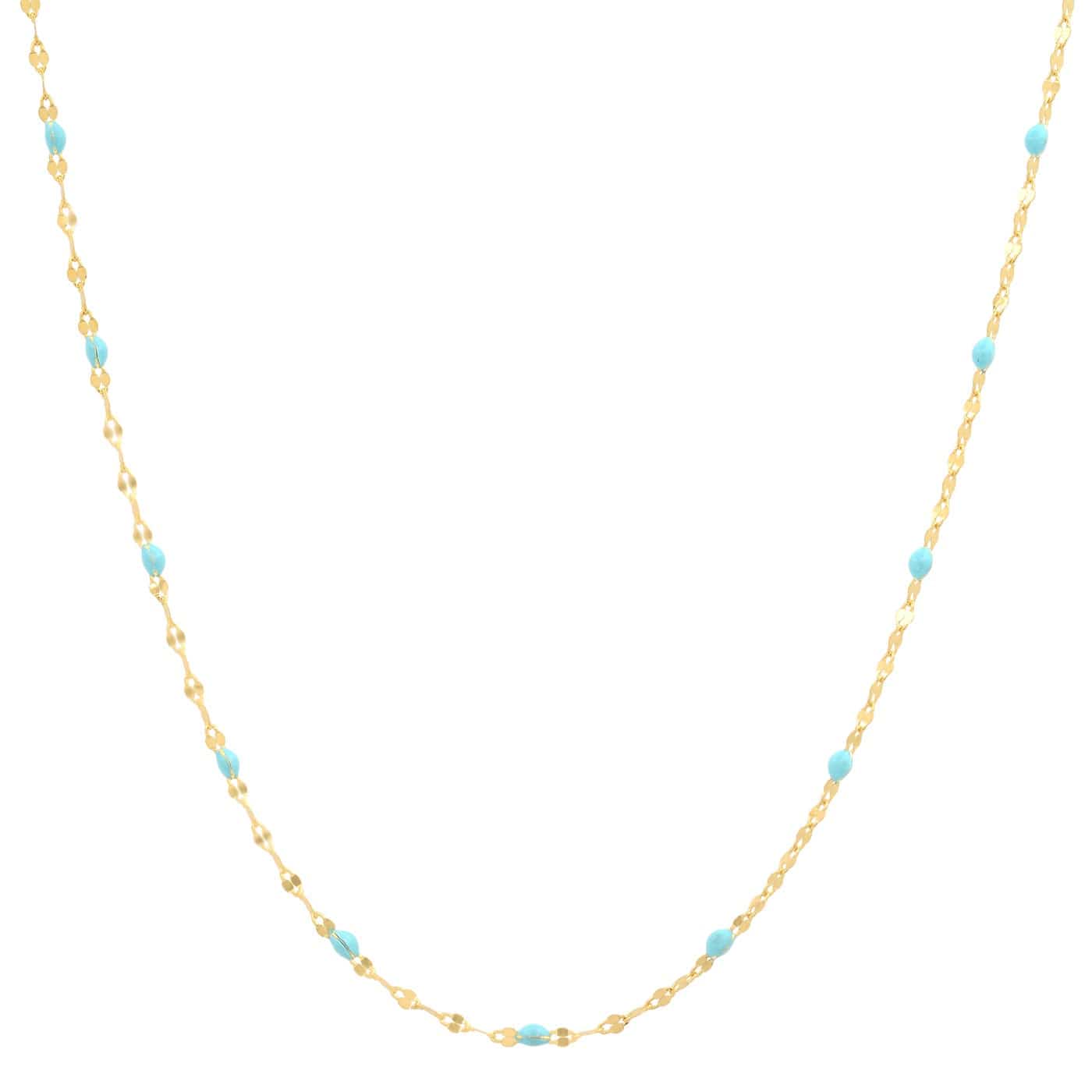 Gold Vermeil Sparkle Chain with Enamel Stations - Image 7