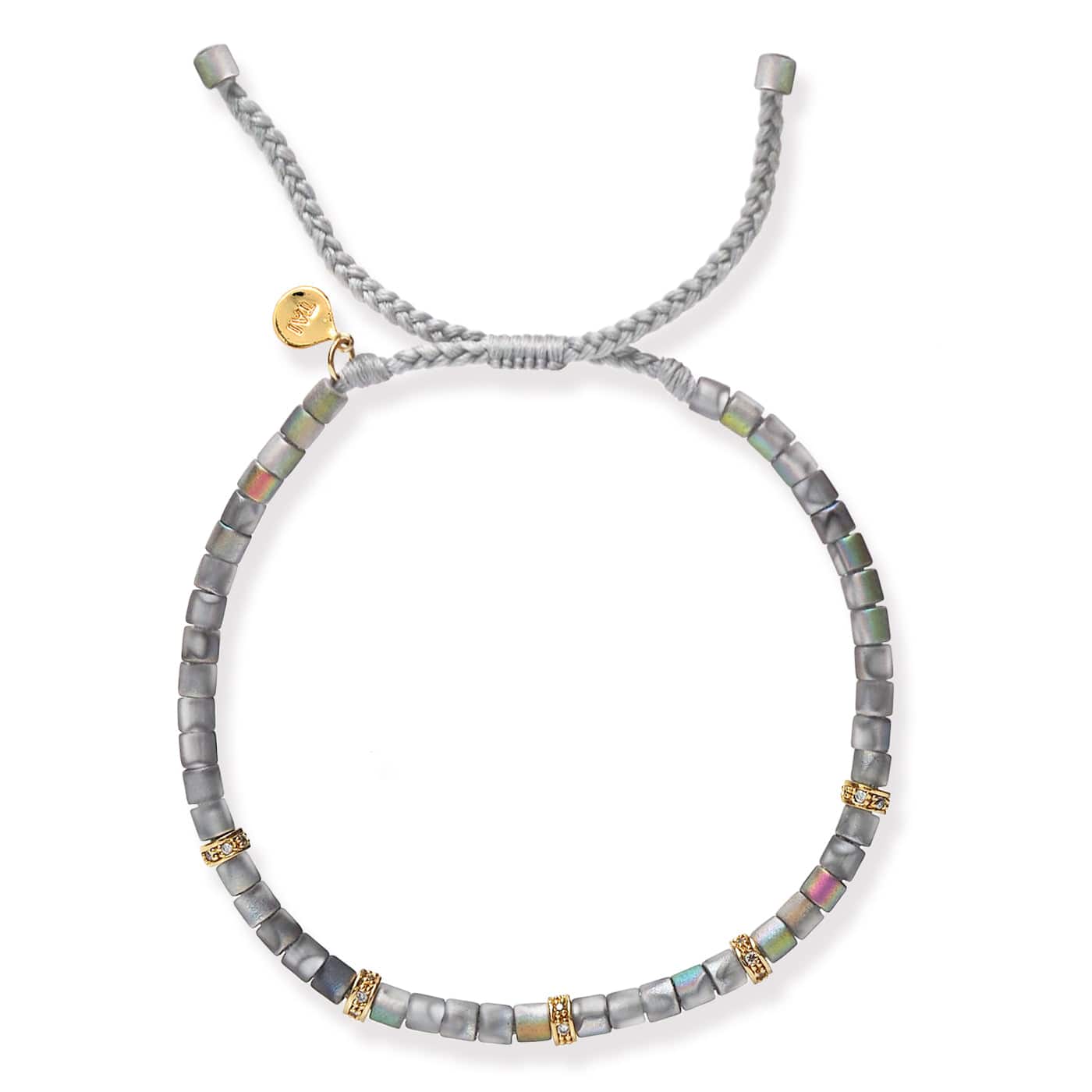 Handmade Beaded Bracelet With CZ Accents - Image 2