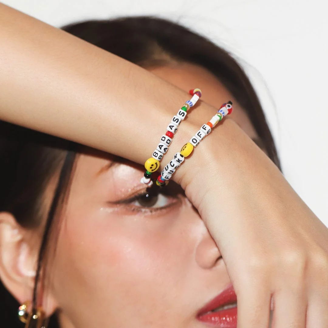 Handmade Beaded Bada$$ Bracelet - Image 2