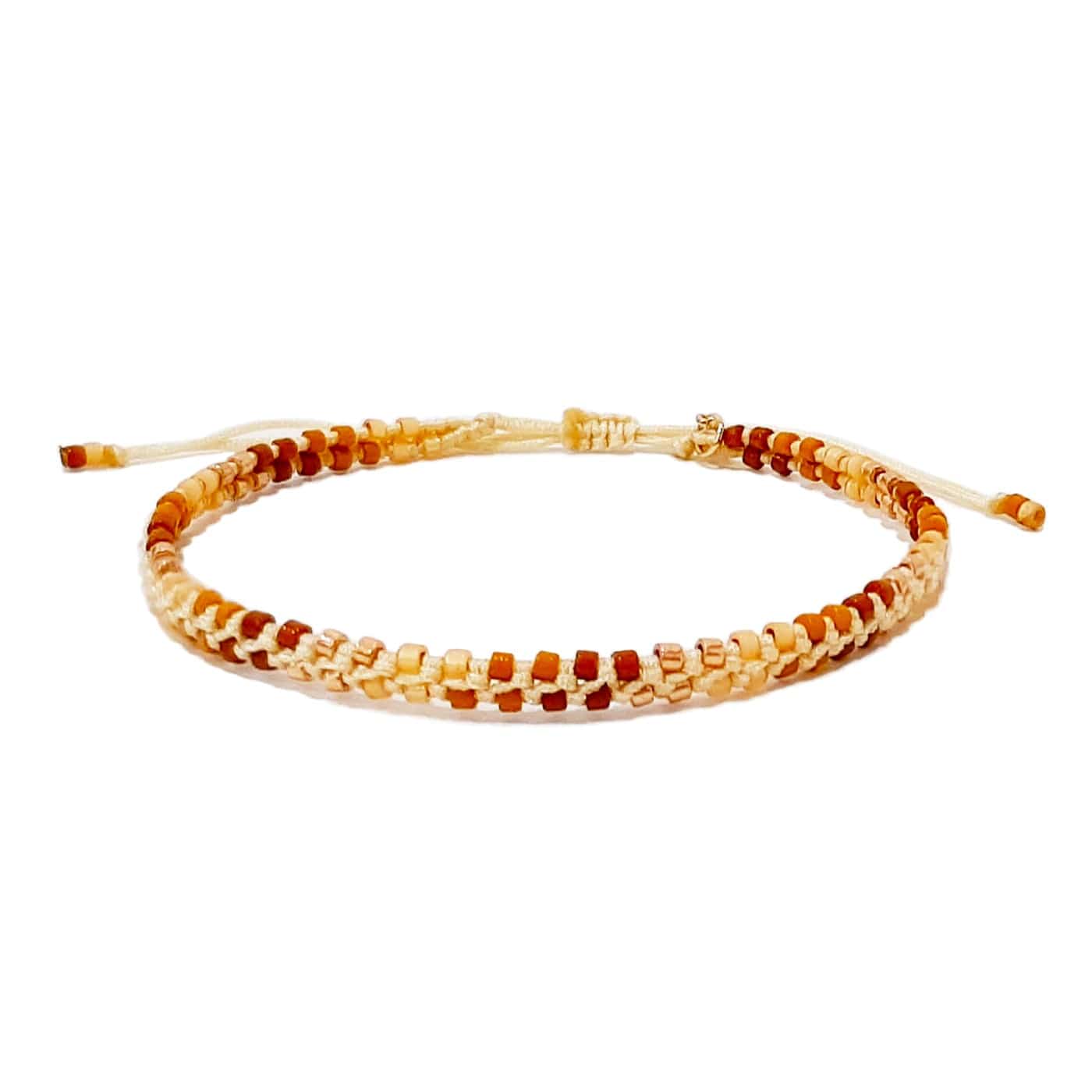 Handmade Double Row Beaded Bracelet - Image 3