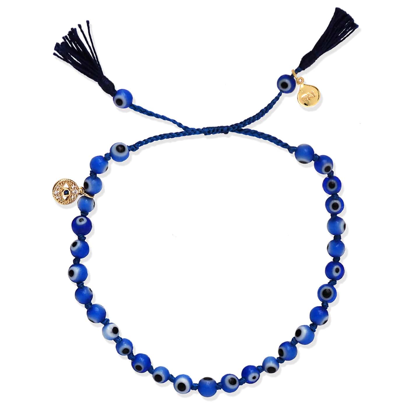 Handmade Evil Eye Beaded Bracelet - Image 5