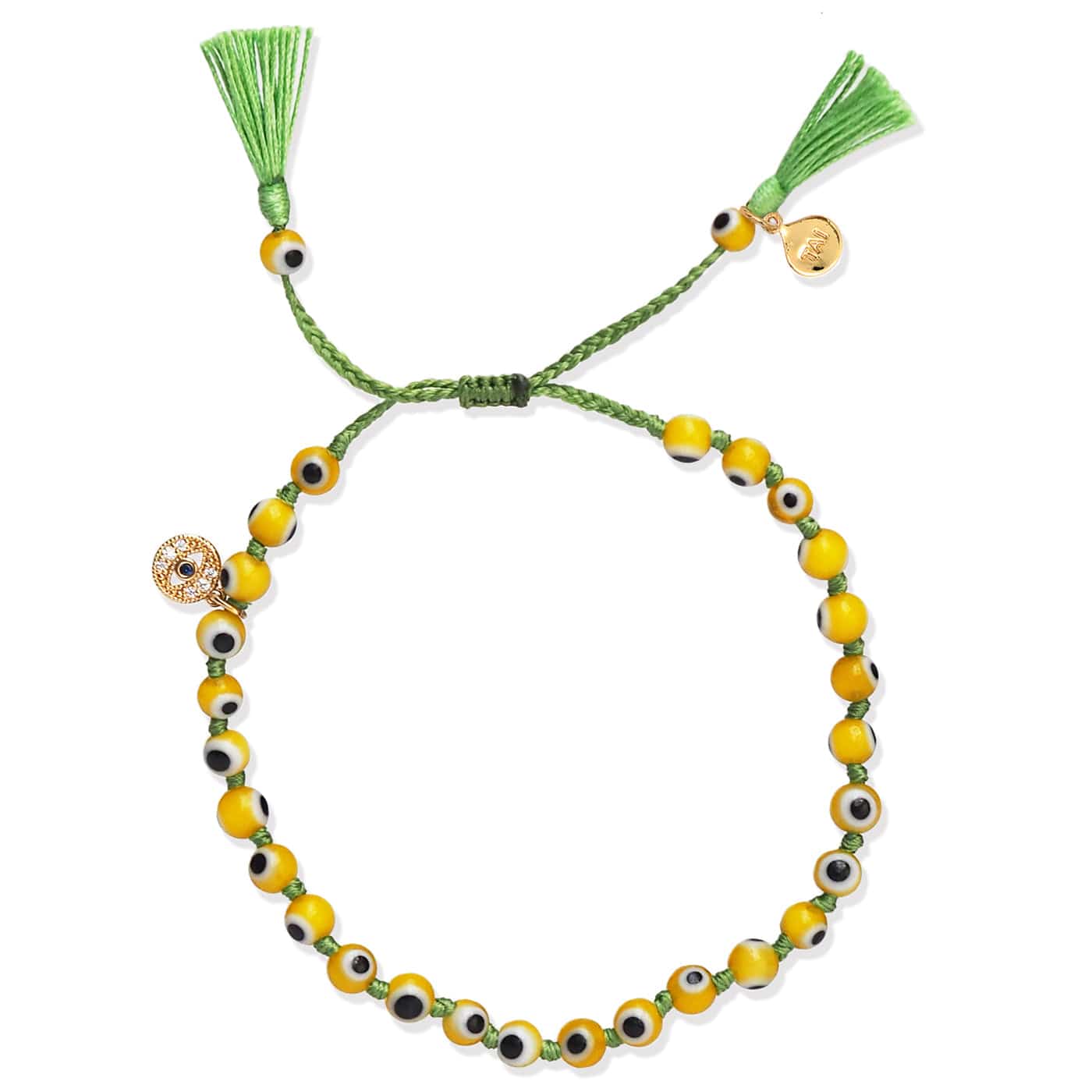 Handmade Evil Eye Beaded Bracelet - Image 6