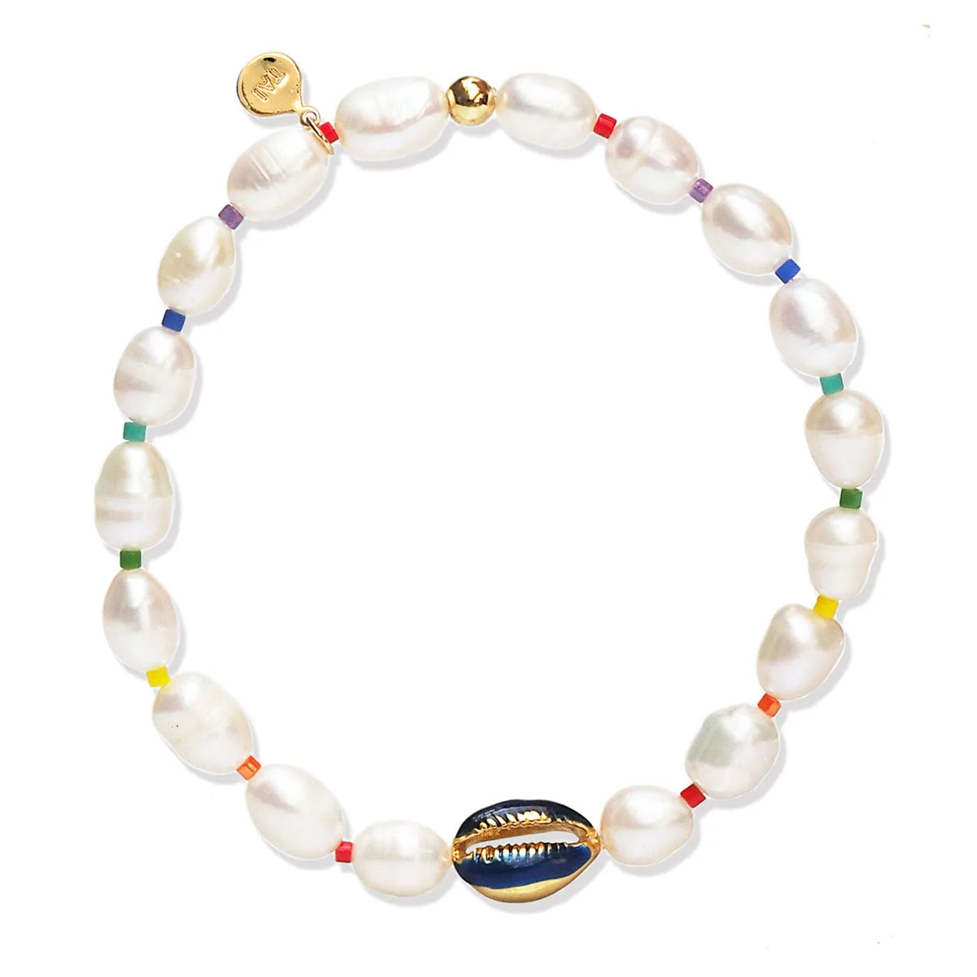 Pearl & Rainbow Shell Bracelet - Image 4