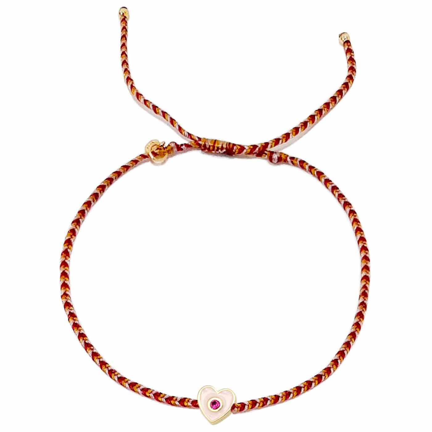 Enamel Charm Woven Bracelet - Image 2