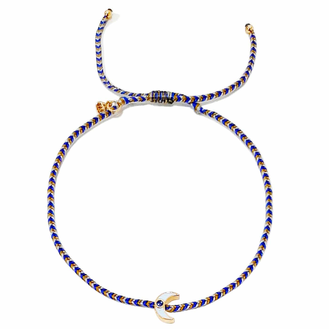Enamel Charm Woven Bracelet - Image 3