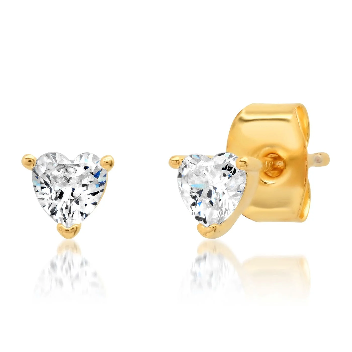 Heart Shaped Gem Earrings