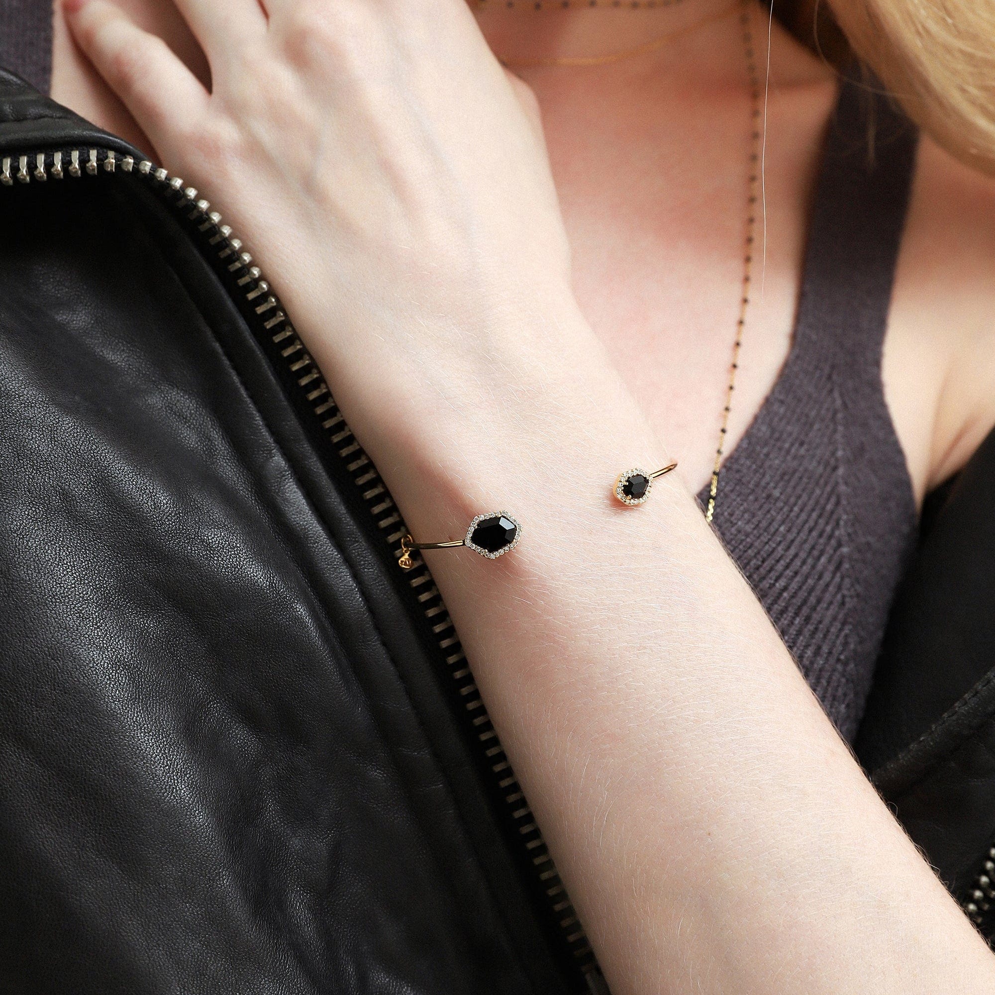 Hex Open Bracelet - Image 2