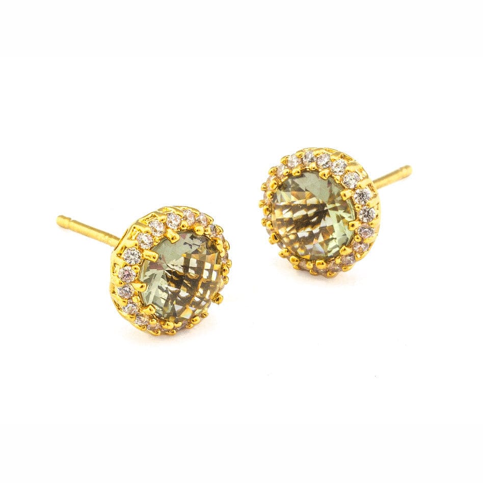 Large Rhinestone Post Earring