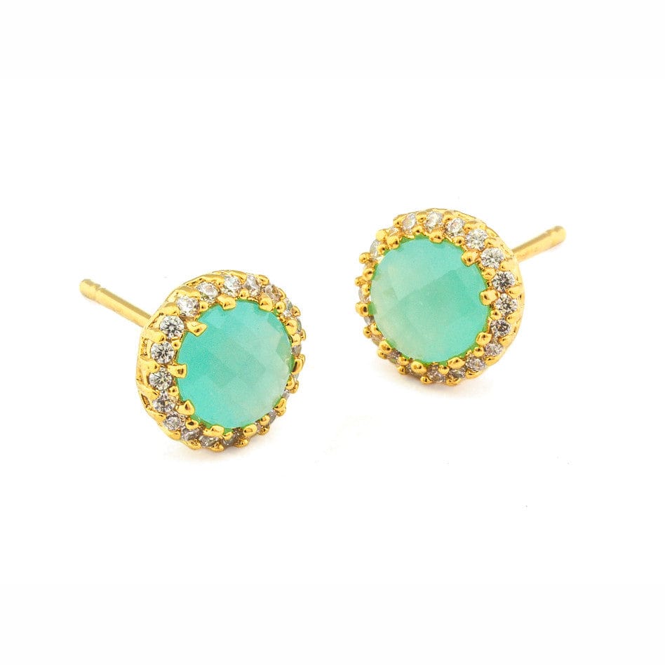 Large Rhinestone Post Earring - Image 3