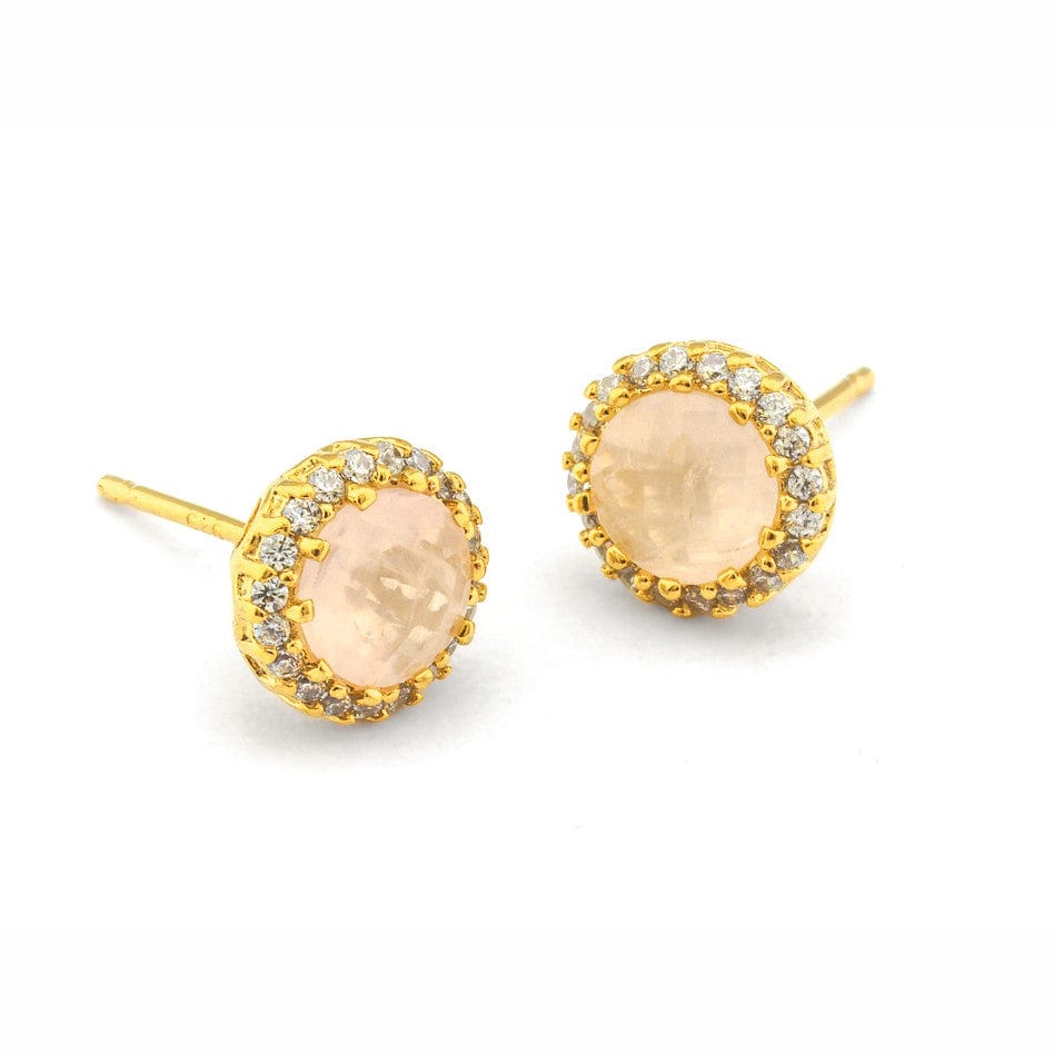 Large Rhinestone Post Earring - Image 4