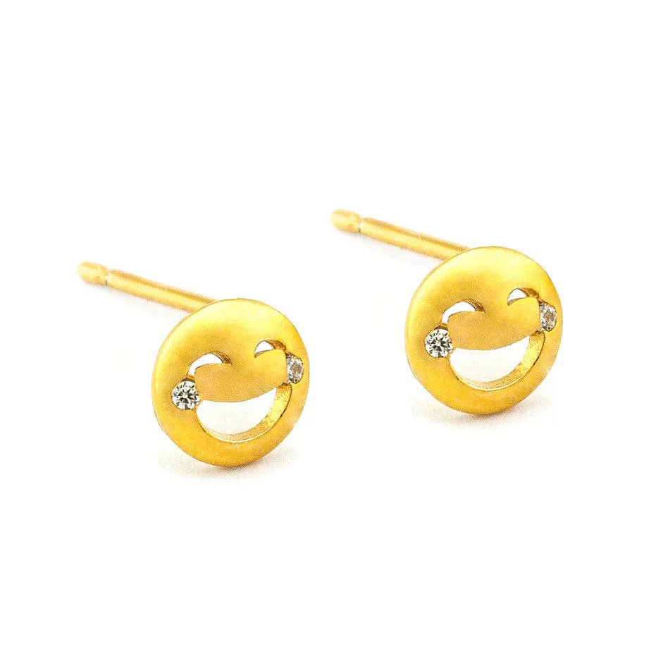 Laugh Until You Cry Emoji Studs - Image 3