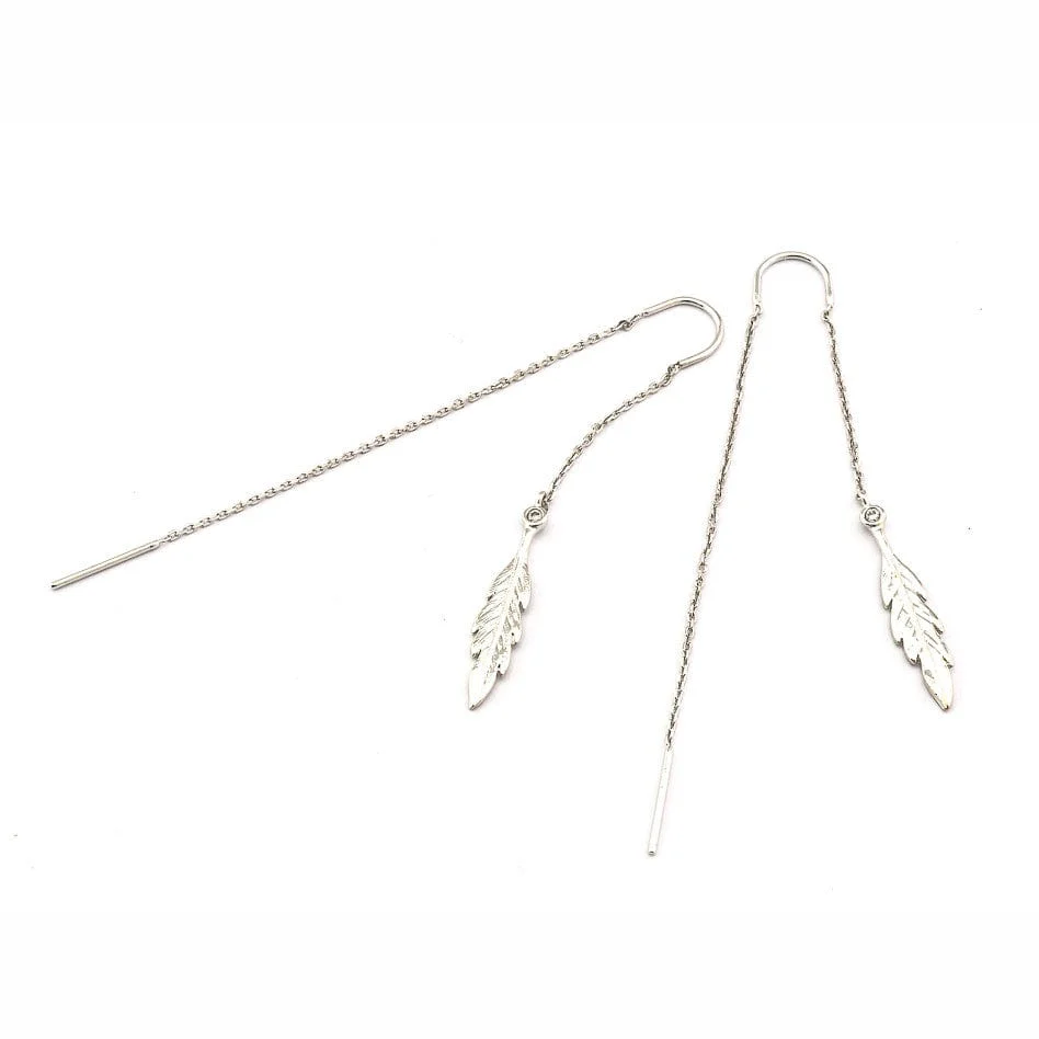Leaf Threader Earring - Image 6