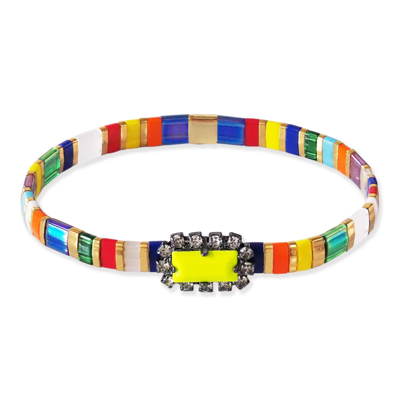 Matte Jewel Tila Bracelet - Image 3