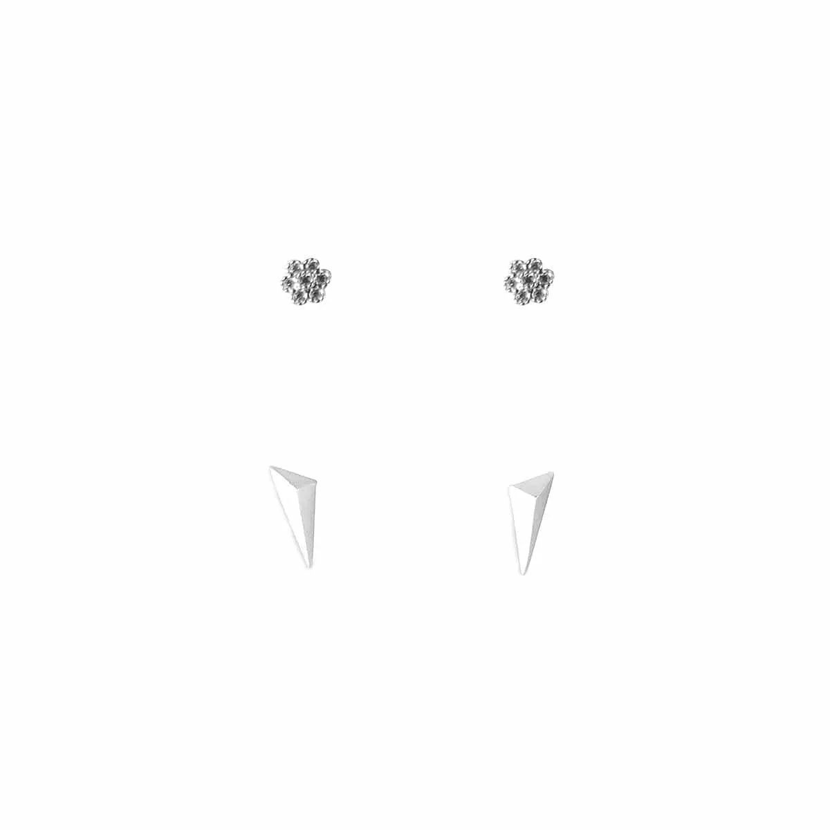 Mini Flower Set Of 2 Earrings - Image 4