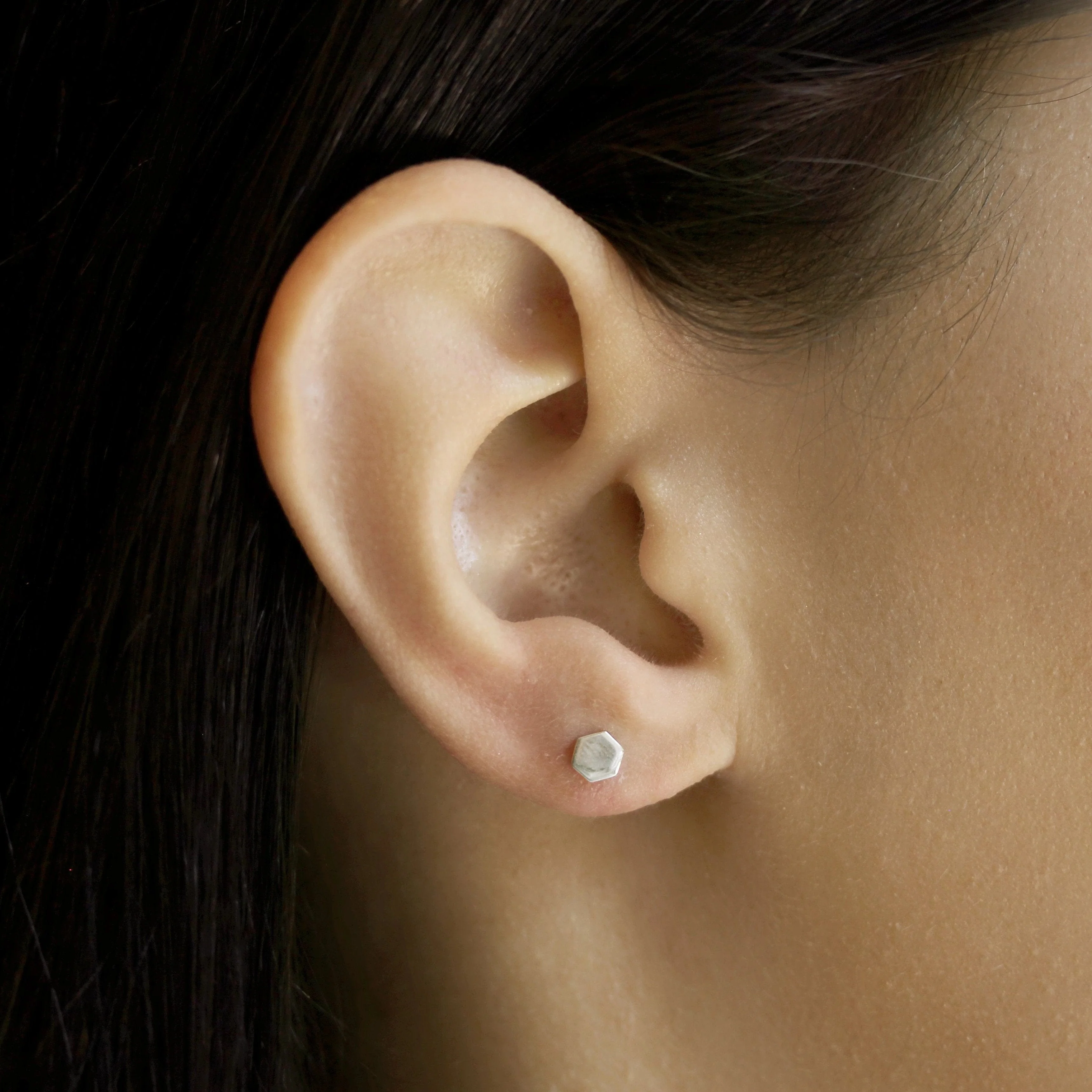 Mini Hexagon Studs - Image 2