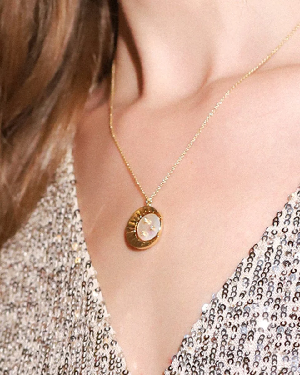 Crescent Moon Pendant Necklace - Image 2