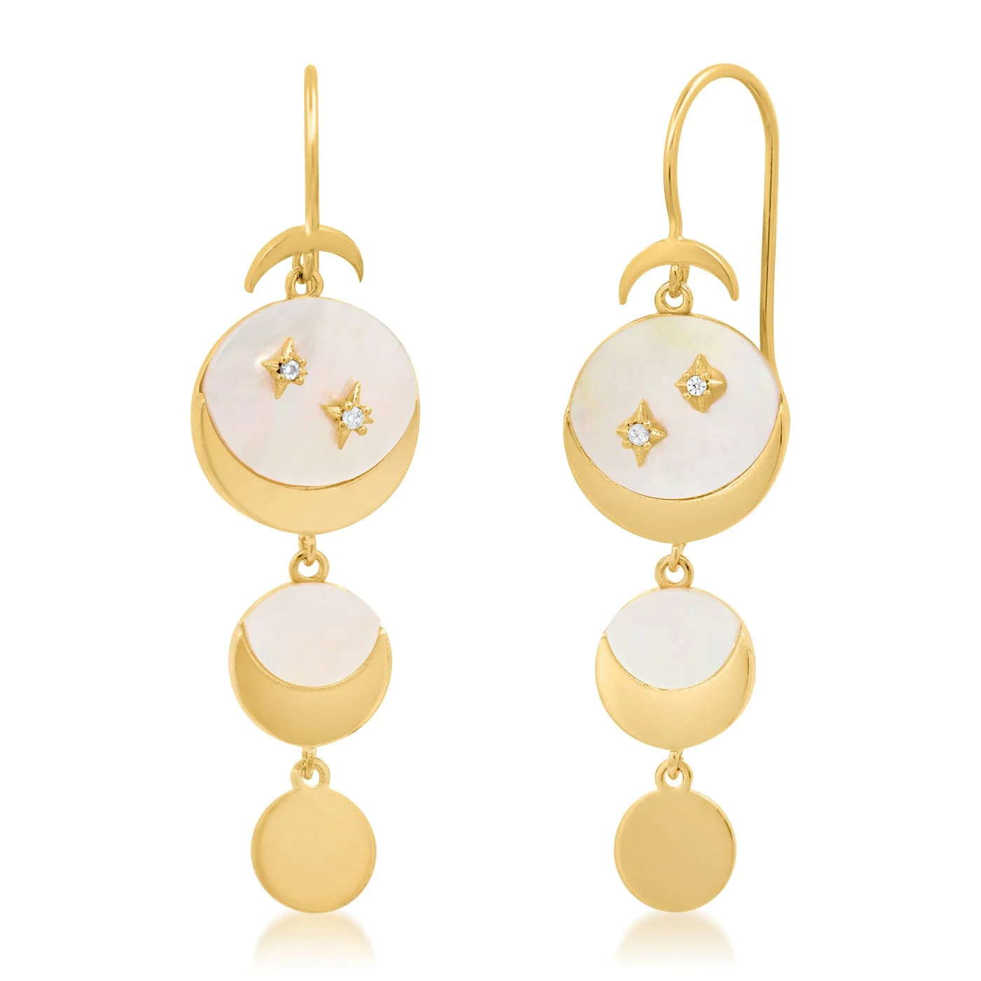 Mother Moon Phase Drop Earrings