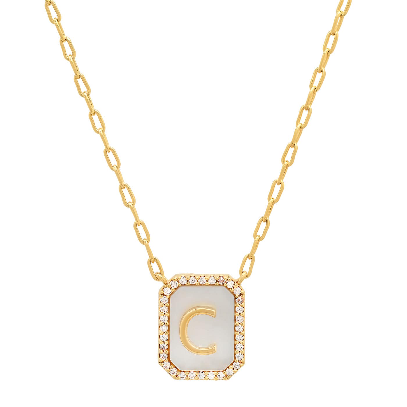 Mother Of Pearl Monogram Necklace - Image 5
