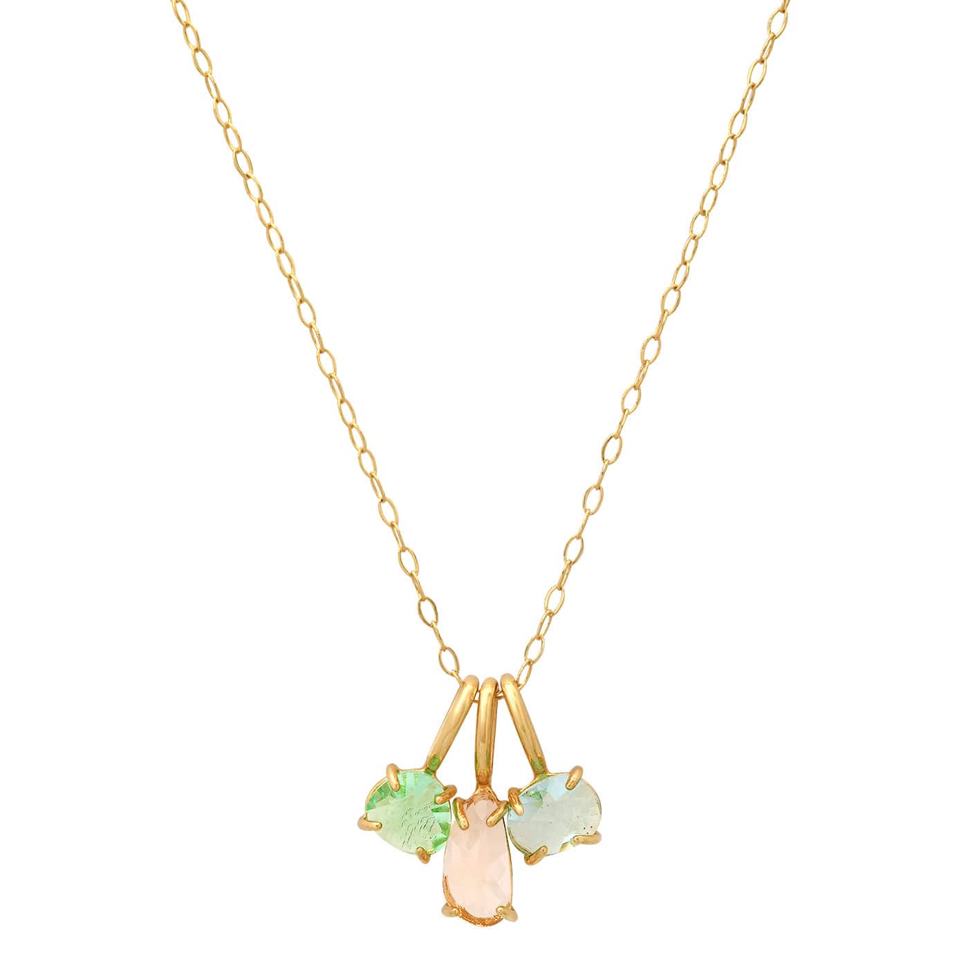 Multi-Pendant Pastel Necklace