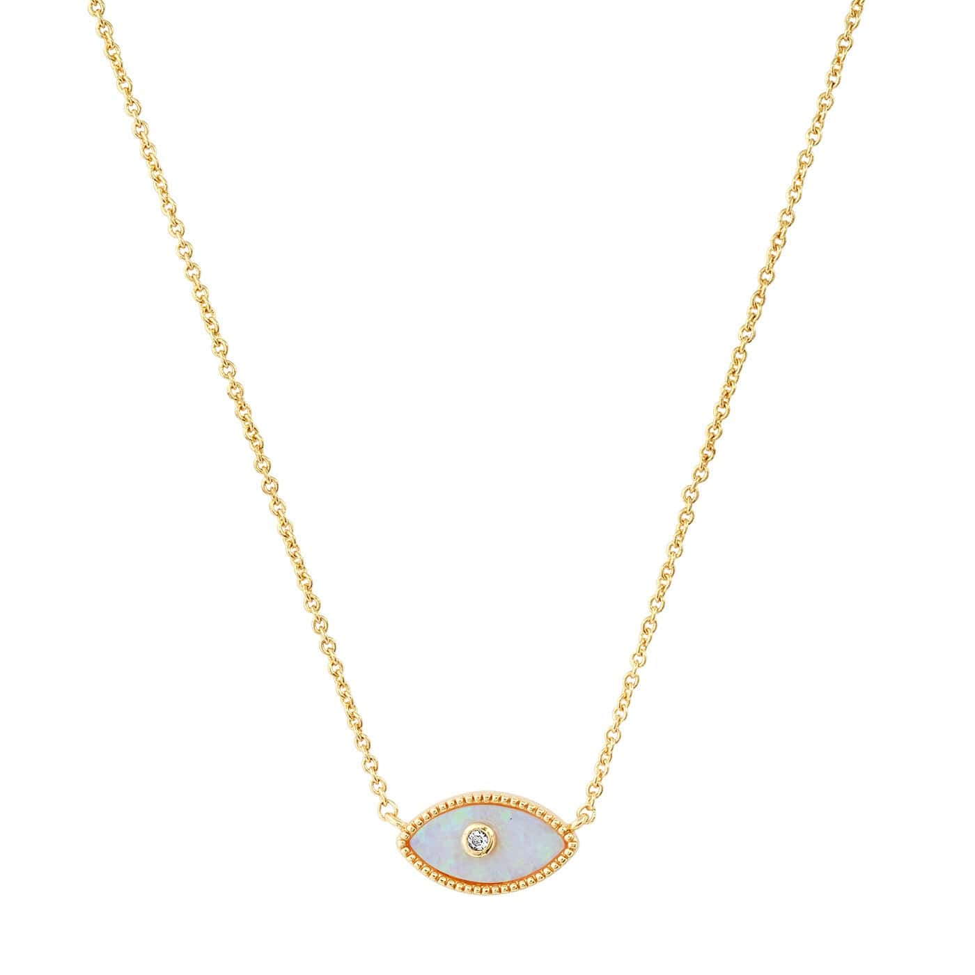 Opal Evil Eye Necklace