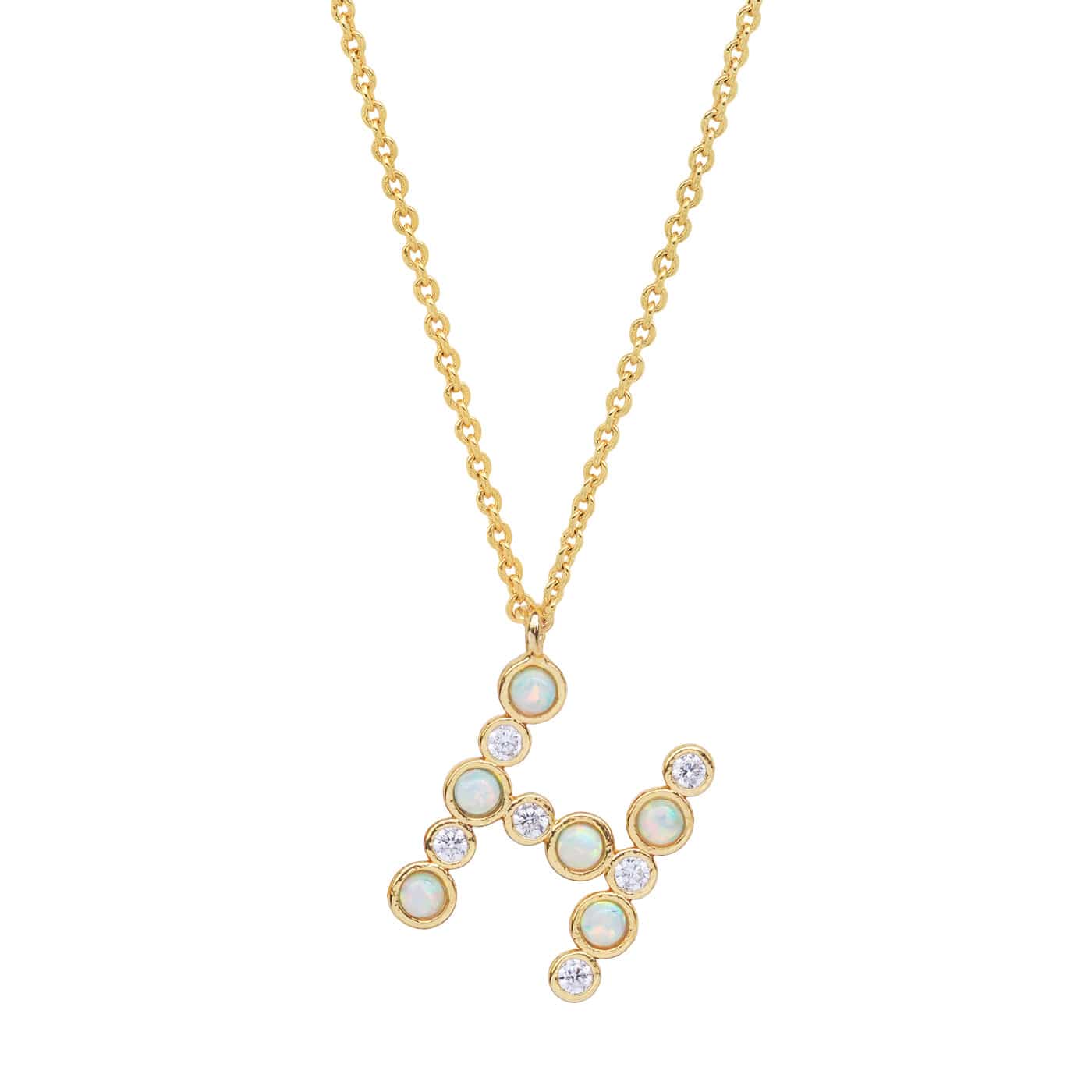Opal Glow Monogram Necklace - Image 10