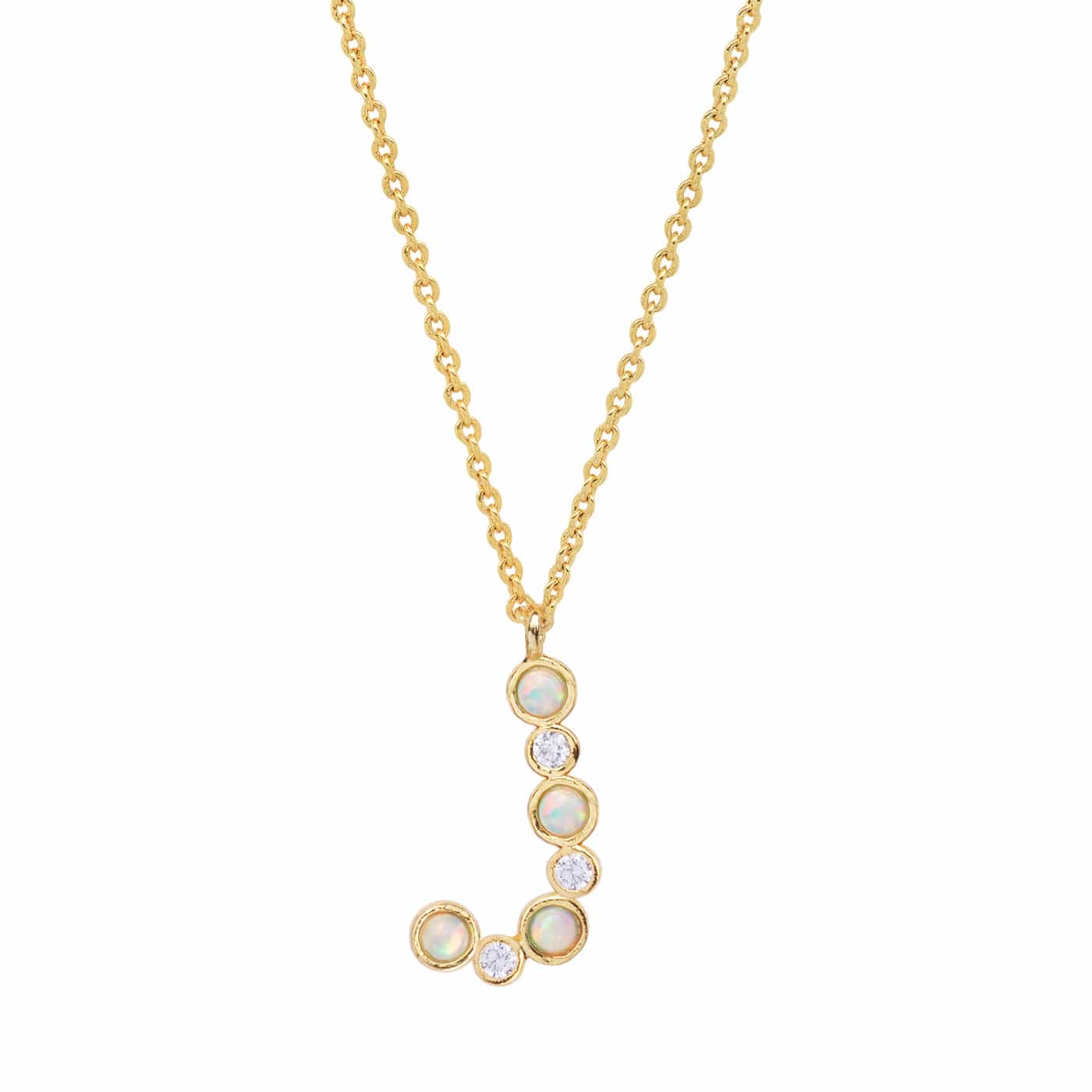 Opal Glow Monogram Necklace - Image 12