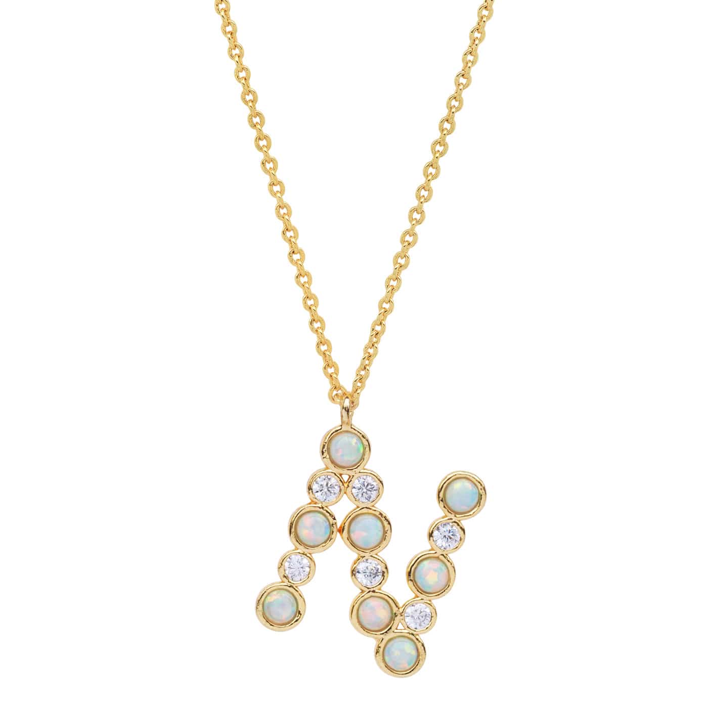 Opal Glow Monogram Necklace - Image 16