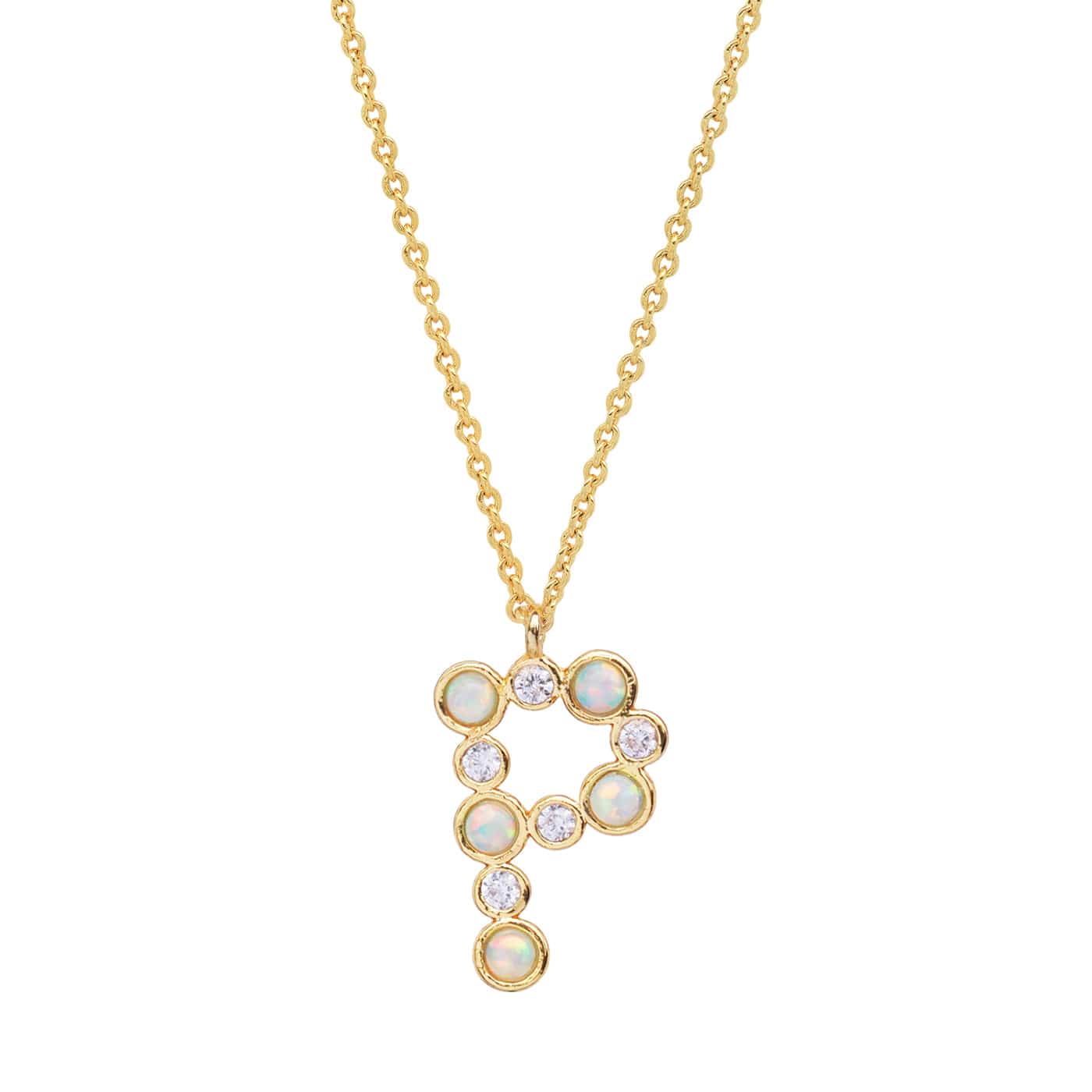 Opal Glow Monogram Necklace - Image 18