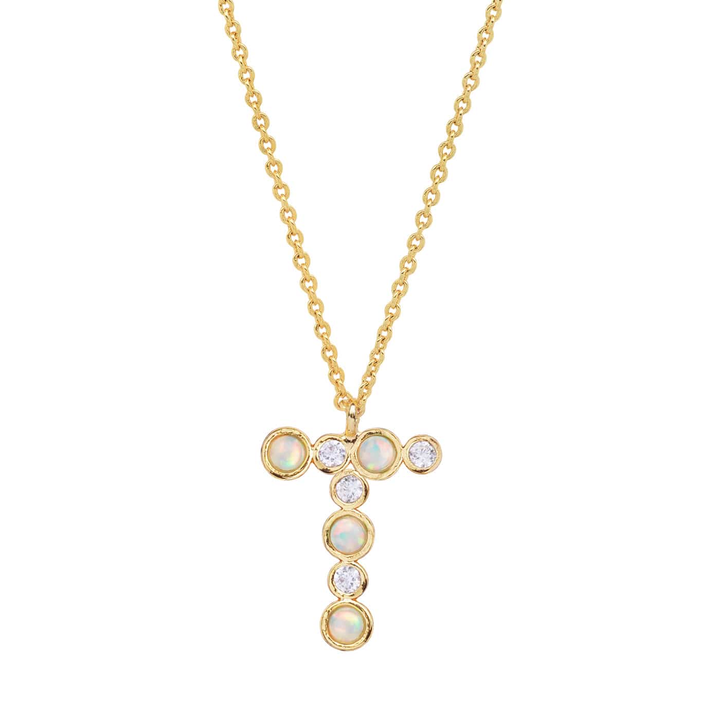 Opal Glow Monogram Necklace - Image 22