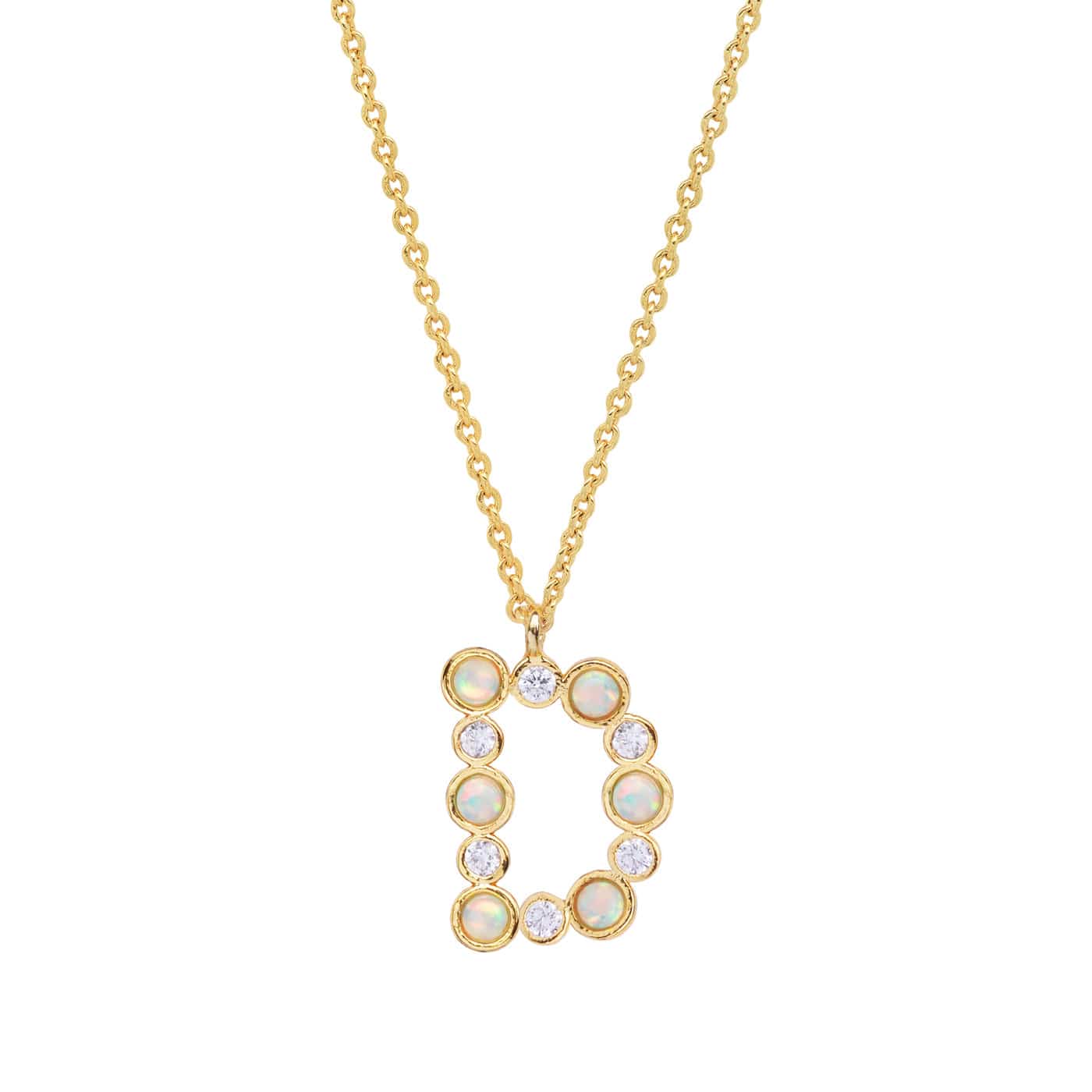 Opal Glow Monogram Necklace - Image 6
