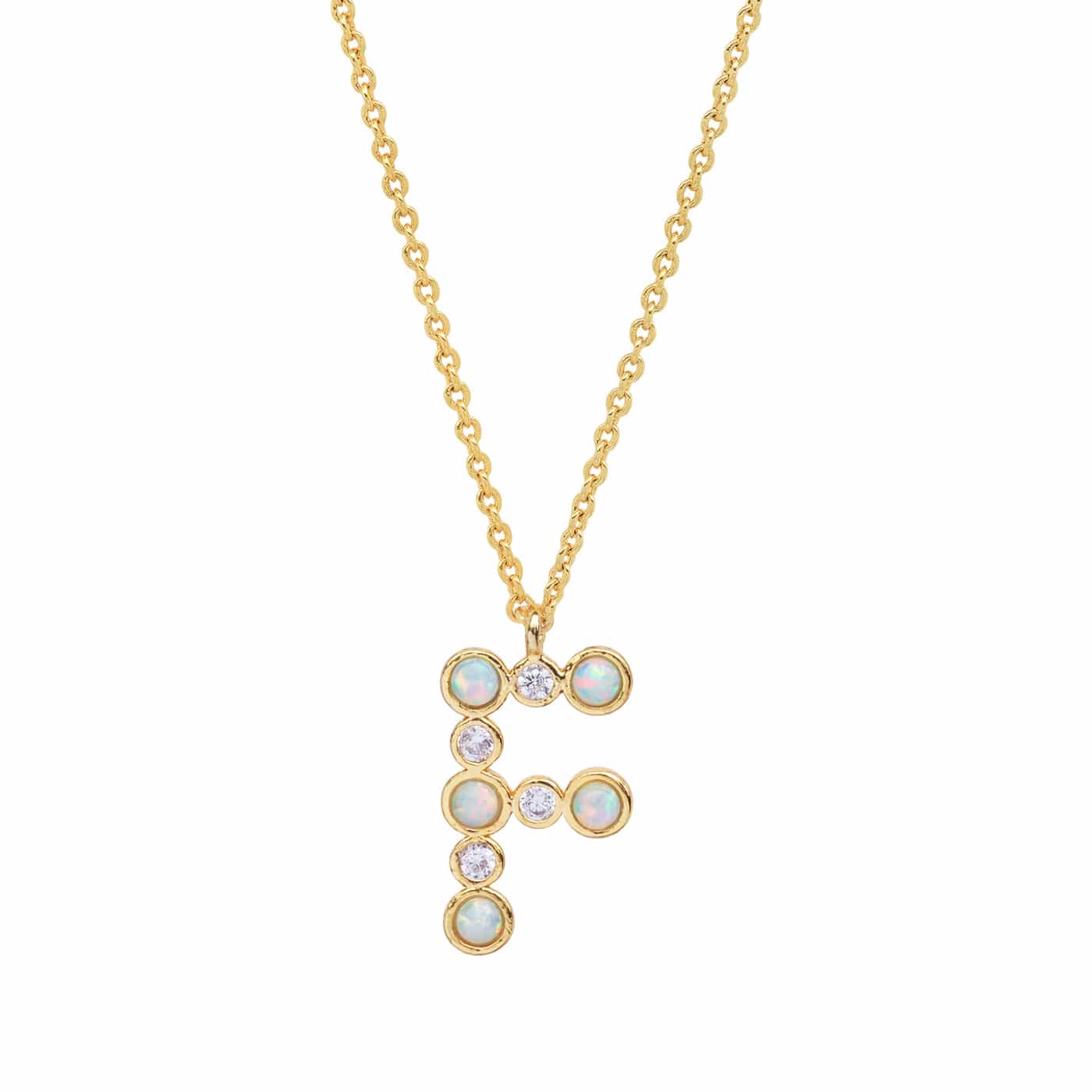 Opal Glow Monogram Necklace - Image 8
