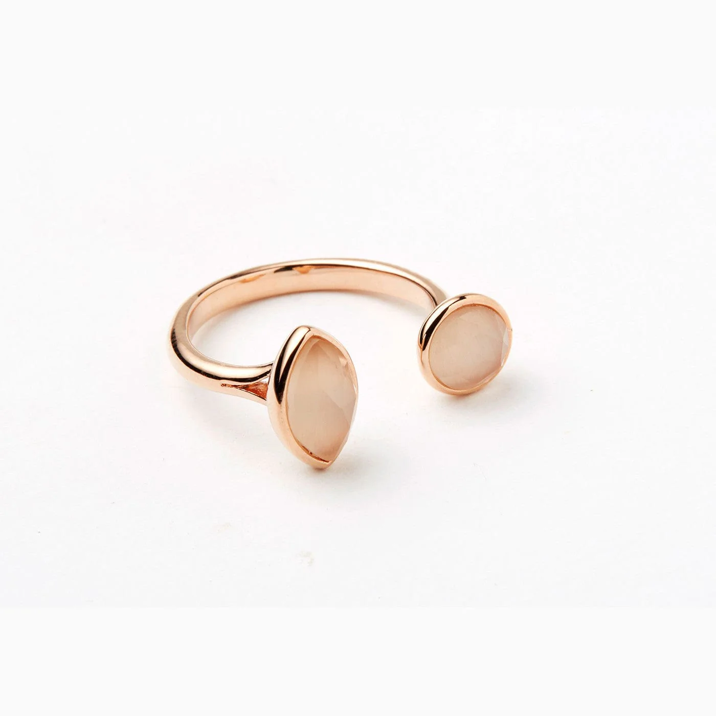 Duo Stone Open Ring - Image 4