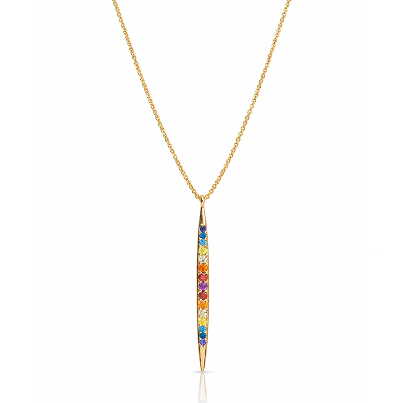 Rainbow Stick Necklace