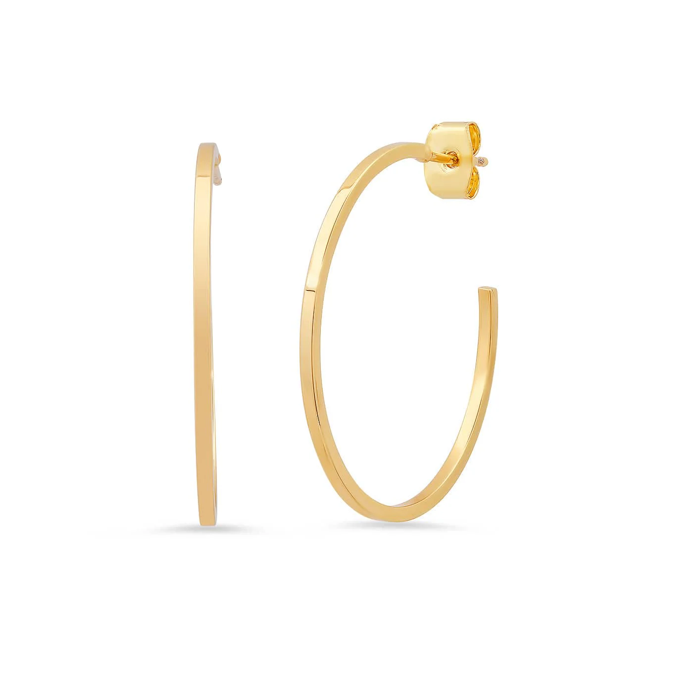 Classic Gold Hoops | M