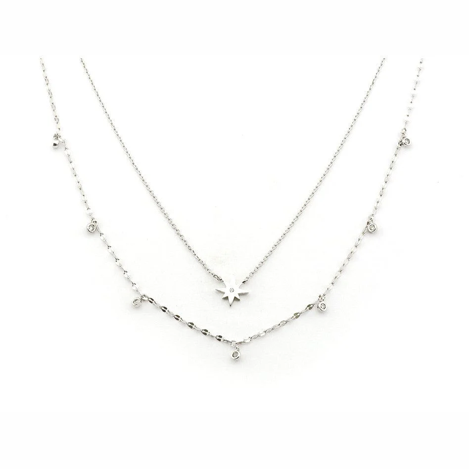 Double Layer Starburst Necklace - Image 3