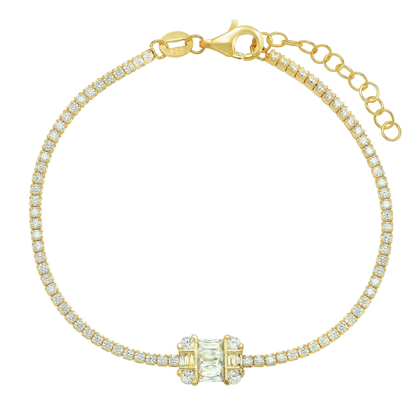Vintage Baguette Tennis Bracelet