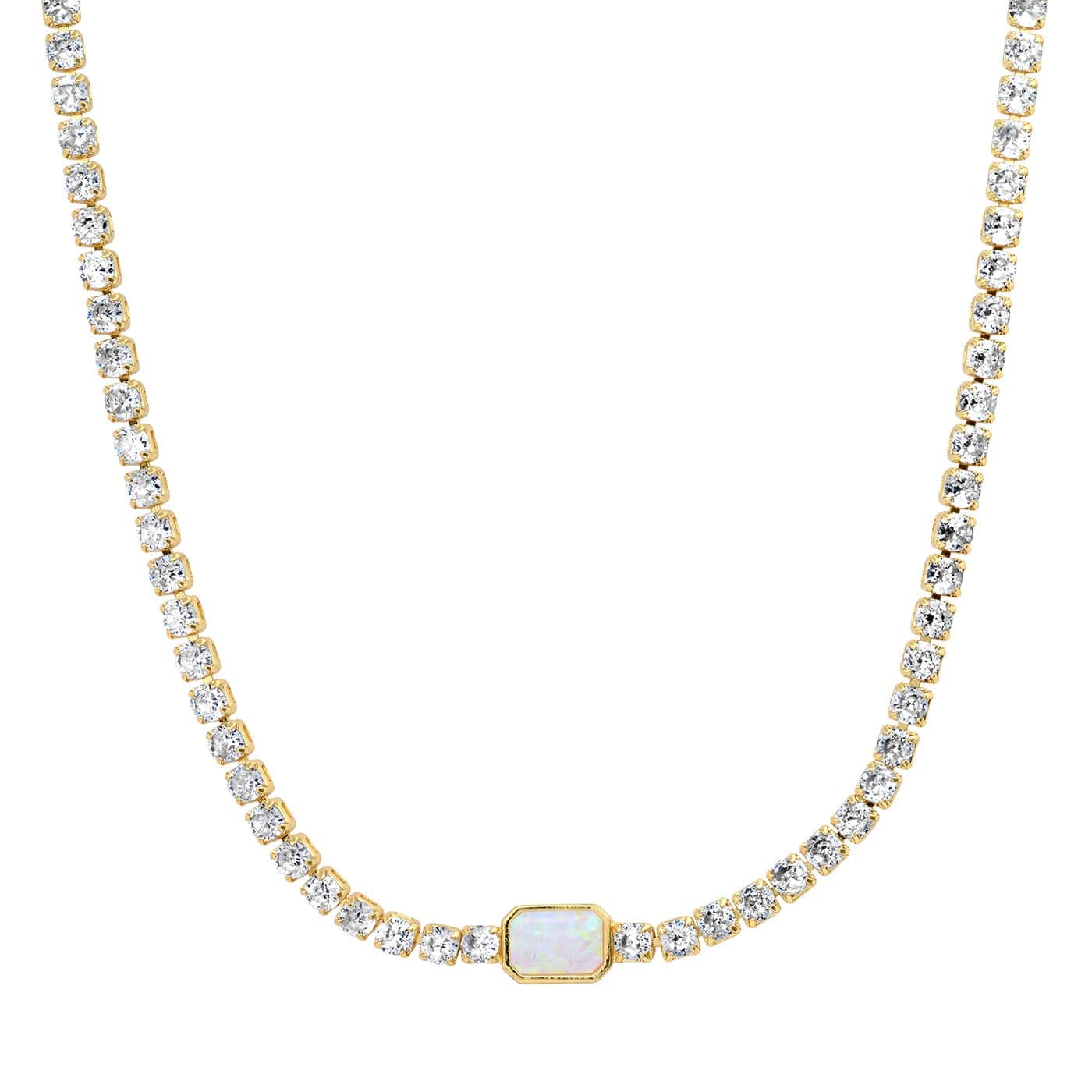 Tennis Necklace With Center Stone - Image 3