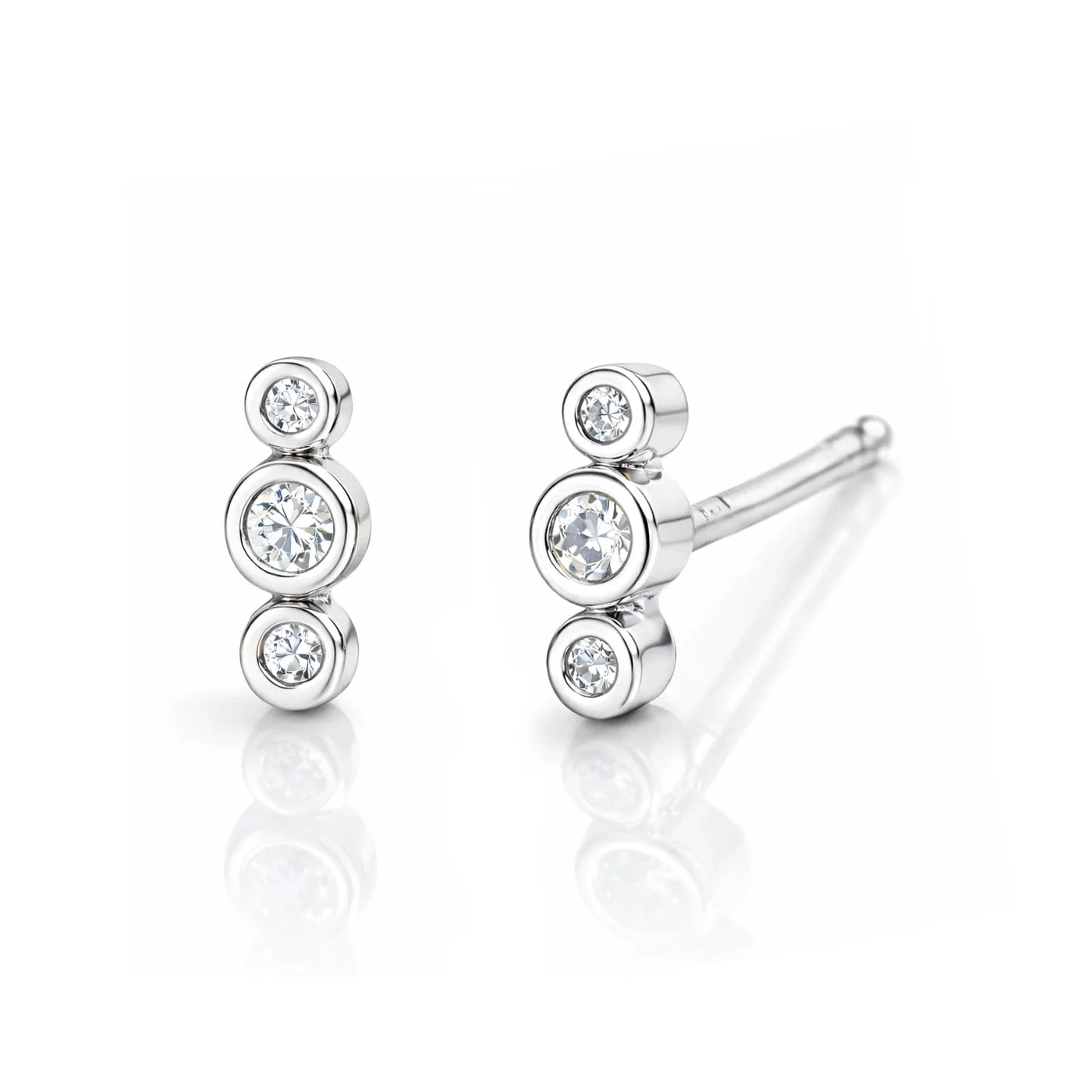 Three CZ Stud - Image 3
